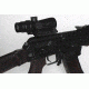 BROWE 4x32 Combat Optic Rifle Scope, 7.62x39mm Chevron RS, Green, Black, BCO-005G-RS