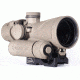 BROWE 4x32 Combat Optic Rifle Scope, FDE 5.56mm Chevron, Amber, Flat Dark Earth, BCO-001A-FDE