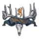 Browning Decal, Smu 15 inch Skull Black/Gold