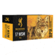 Browning BPR .17 Winchester Super Magnum 25 grain Polymer Tip Rimfire Ammo, 50 Rounds, B196117050