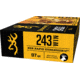 Browning BXR .243 Winchester 97 grain Rapid Expansion Matrix Tip Centerfire Rifle Ammo, 20 Rounds, B192102431
