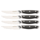 Browning 4-Piece Steak Knife Set, 4.25in, 3Cr13MoV Stainless Steel, Partially Serrated Blades, Polymer Handle Scales, 3220444B