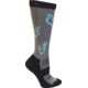 Browning Bg Ladies Heartland Calf Socks Med Grey/black/blue Buckmark
