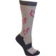 Browning Bg Ladies Heartland Calf Socks Med White/grey/pink Buckmark