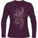 Browning Bg Women's Longsleeve Bead Buckmark Shirt Small Purple