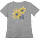 Browning Bg Women's T-shirt Daisies Medium Fitted Silver