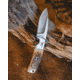 Browning Buckmark Hunter Fixed Blade Knife, 3in, 8Cr13MoV, Drop Point, Bone Handle, Leather, 3220509