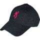 Browning Buckmark Logo Ball Cap Black W/pink Buckmark