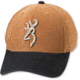 Browning Canvas Contrast Brim Cap with Buckmark, Acorn/Black 308215781