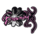 Browning Decal, 5 inch Daisy Black/Pink