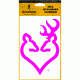 Browning Decal, 6in Pink Buckheart, Pink BDE1211