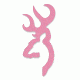 Browning Decal,Buckmark, 12in. Pink 3922004111