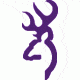 Browning Decal, Buckmark, 6 inch Purple 3922009616