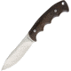 Browning Fixed Blade Knife, 8.5in Overall, 4in Satin SS Drop Point, Brown Finger Grooved Wood Handle, Black Nylon Belt Sheath, Brown, 3220214