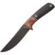 Browning Fixed Blade Knife with Wood Handle, 4.75" black finish stainless clip point blade, Black and brown, 3220372