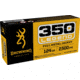 Browning FMJ Target .350 Legend 124 grain Full Metal Jacket Brass Cased Centerfire Rifle Ammo, 20 Rounds, B192803501