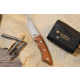 Browning Guide Series Fixed Blade Knife, 3in, Sandvik 14C28N, Drop Point, Composite Handle, Split Grain Leather, 3220498B