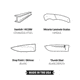 Browning Guide Series Fixed Blade Knife, 3in, Sandvik 14C28N, Drop Point, Composite Handle, Split Grain Leather, 3220498B