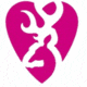 Browning Heartbreaker Decal,Pink,5in 3922351551