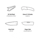 Browning Hidden Hollow Folding Knife, 3in, D2 High Carbon Steel, Drop Point, G10 Handle, N, 3220506
