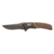 Browning Hunter Folding Knife, 3.5in, 440-C, Straight Back, Wood Handle, N, 3220392