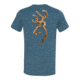 Browning Mens Antler Buckmark Short Sleeve T-Shirt, Heather Deep Teal, Large A000321840104