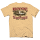 Browning Mens Born and Bred S/S Tee, Yellow Haze, S BRD010062.018900.S