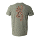 Browning Mens Buckmark Short Sleeve T-Shirt, Heather Military/Mo Country/Blaze, 2XL A000234430106