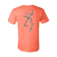 Mens Graphic Duck Band Buckmark Short Sleeve T-Shirt, Coral
