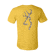 Mens Graphic Duck Band Buckmark Short Sleeve T-Shirt, Maize