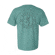 Mens Graphic Pigment Superior Quality Buckmark Short Sleeve T-Shirt, Seafoam