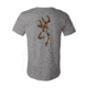 Mens Graphic Waterfowl Buckmark Short Sleeve T-Shirt, Deep Heather