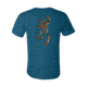 Mens Graphic Waterfowl Buckmark Short Sleeve T-Shirt, Deep Teal