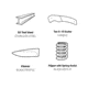 Browning Plateau Assisted Opening Folding Knife - Box, 3.25in, D2 High Carbon Steel, Cleaver, G10 Handle, N, 3220469B