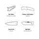Browning Primal Medium Folding Knife, 3.5in, 8Cr13MoV, Drop Point, Polymer/Rubber Handle, N, 3220429