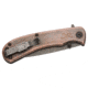 Browning Rivet Folder 3in Knife, Drop Point, D2 Steel Blade, Laminate Handle, Copper, 3220473