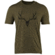 Browning Mule Deer Logo SS Perf Camp Shirt - Men's, Green, Large, 3014796403