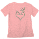 Browning Womens Mo Country Buckheart S/S Tee-Classic, Papaya, S BRD020060.216334.S