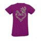 Womens Graphic Rt Extra Buckheart Short Sleeve T-Shirt, Fuchsia