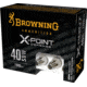 Browning X-Point .40 S&amp;W 180 grain X-Point Nickel Plated Brass Cased Centerfire Pistol Ammo, 20 Rounds, B191700402
