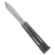 Brs BRS Alpha Beast Tanto Balisong Butterfly Knife Titanium 4.5" Stonewash, Gray, 154CM, adult, BHQ-200124
