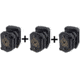 Black Scorpion Outdoor Gear IPSC / USPSA Black Scorpion Storm I Pistol Magazine Pouches , 3 Pouches, Race Purchase, Black, Standard, C005-5555-MPBK