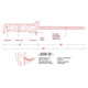 Bubba Blade 10in Sharpening Steel, Carbon Stainless Steel, Red Handle BB1-ST-BP
