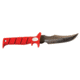 Bubba Blade Fixed Hunting 7in Knife, Carbon Stainless Steel Blade, Red Handle BB1-WD