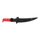 Bubba Tapered Flex Spine Fillet Knife, 7in, Stainless Steel, Serrated, Red Handle, 1213884