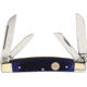 Buck Creek Little Bear and Bull Blue Pick Folding Knife, Blue pick bone handle, BC-6682BLPB
