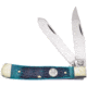 Buck Creek Trapper Green Pick Bone Folding Knife, Green pick bone handle, BC-254GPB