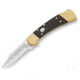 Buck Knives 112 Auto Folding Knife, 3in, 420HC Stainless Steel, Crelicam Ebony Handle, 0112BRSA
