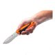 Buck Knives 656 Pursuit Pro Large Knife, 4.5in S35VN Satin Drop Point, Versaflex Orange/Black Handle, 12751