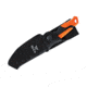 Buck Knives 658 Pursuit Pro Small Knife, 3.75in S35VN Satin Drop Point, Versaflex Orange/Black Handle, 12753